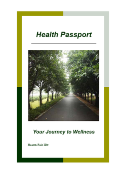 Graphic showing Health Passport cover