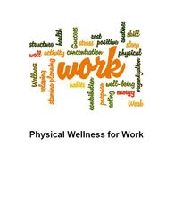 Picture of the cover of Physical Wellness for Work
